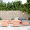 Salon de jardin 7 pcs bois massif sapin de douglas 510067510067