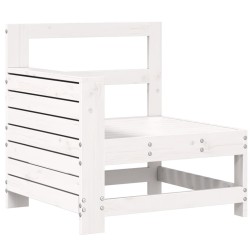 Salon de jardin 7 pcs blanc bois de pin massif 510068510068