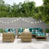 Salon de jardin 7 pcs bois de pin imprégné 510069510069