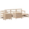 Salon de jardin 7 pcs bois de pin massif 510072510072