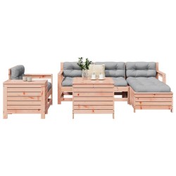 Salon de jardin 7 pcs bois massif sapin de douglas 510073510073