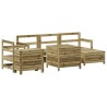 Salon de jardin 7 pcs bois de pin imprégné 510074510074