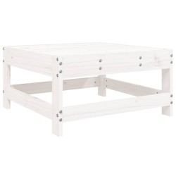 Salon de jardin 8 pcs blanc bois de pin massif 510076510076