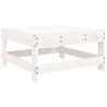 Salon de jardin 8 pcs blanc bois de pin massif 510076510076