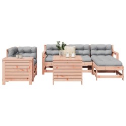 Salon de jardin 7 pcs bois massif sapin de douglas 510077510077