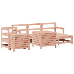 Salon de jardin 7 pcs bois massif sapin de douglas 510077510077
