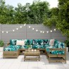 Salon de jardin 8 pcs bois de pin imprégné 510090510090