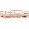 Salon de jardin 8 pcs bois massif sapin de douglas 510092510092