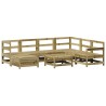 Salon de jardin 8 pcs bois de pin imprégné 510095510095