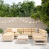 Salon de jardin 8 pcs bois de pin massif 510097510097