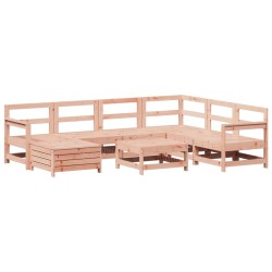 Salon de jardin 8 pcs bois massif sapin de douglas 510098510098