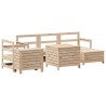 Salon de jardin 7 pcs bois de pin massif 510106510106