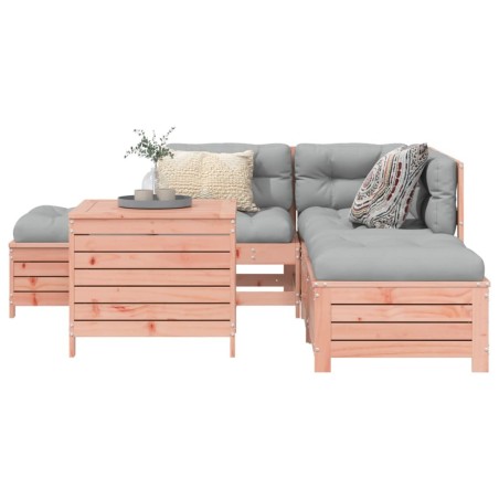 Salon de jardin 6 pcs bois massif sapin de douglas 510113510113