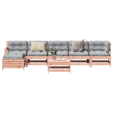 Salon de jardin 7 pcs bois massif douglas 510131510131