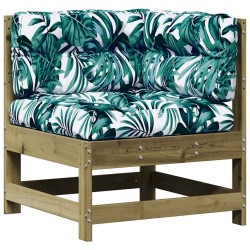 Salon de jardin 6 pcs avec coussins bois de pin imprégné 510132510132