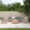Salon de jardin 6 pcs avec coussins bois massif Douglas 510137510137