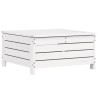 Salon de jardin 6 pcs blanc bois de pin massif 510140510140