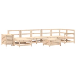 Salon de jardin 9 pcs bois de pin massif 510144510144