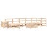 Salon de jardin 9 pcs bois de pin massif 510144510144