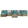 Salon de jardin 7 pcs bois de pin imprégné 510145510145