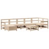 Salon de jardin 8 pcs bois de pin massif 510146510146