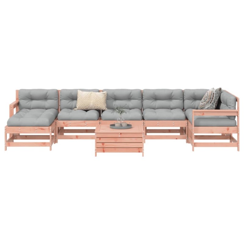 Salon de jardin 8 pcs bois massif sapin de douglas 510147510147