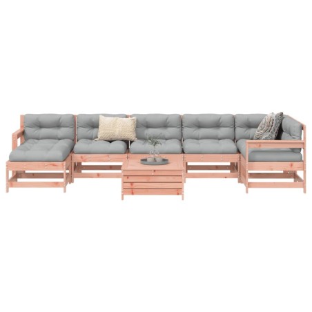 Salon de jardin 8 pcs bois massif sapin de douglas 510147510147