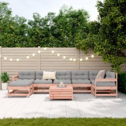 Salon de jardin 8 pcs bois massif sapin de douglas 510147510147