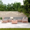Salon de jardin 8 pcs bois massif sapin de douglas 510147510147