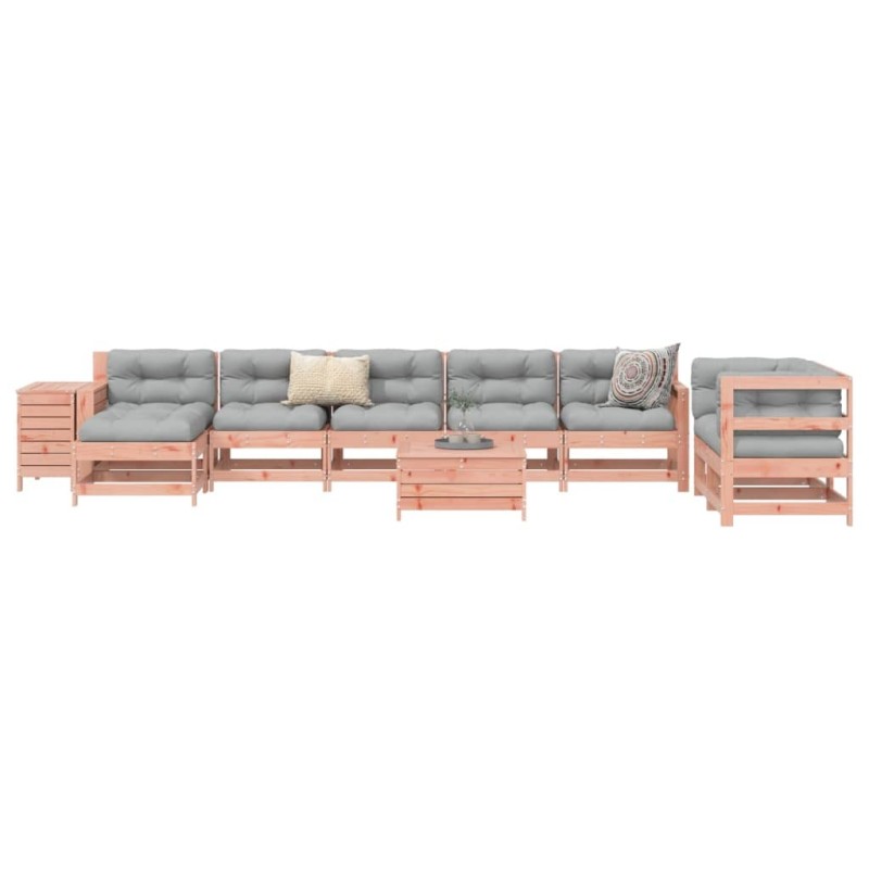 Salon de jardin 10 pcs bois massif sapin de douglas 510148510148