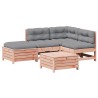 Salon de jardin 5 pcs avec coussins bois massif douglas 510151510151
