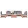 Salon de jardin 6 pcs avec coussins bois massif Douglas 510155510155