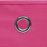 Boîtes de rangement avec couvercles 10 pcs 28x28x28 cm Rose 510156510156