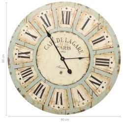 Horloge murale Multicolore 60 cm MDF 510157510157