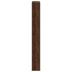 Armoire à chaussures miroir 4 niveaux chêne marron 63x17x134 cm 510162510162