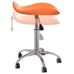 Tabouret de salon et spa Orange Similicuir 510171510171