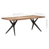 Table à manger 200x90x76 cm Bois de récupération massif 510179510179