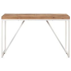 Table à manger 120x60x76 cm Bois massif d'acacia et de manguier 510238510238