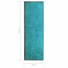 Paillasson lavable Cyan 60x180 cm 510240510240