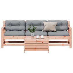Salon de jardin 4 pcs avec coussins bois massif douglas 510264510264
