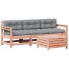 Salon de jardin 4 pcs avec coussins bois massif douglas 510264510264