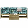 Salon de jardin 4 pcs avec coussins bois de pin imprégné 510265510265