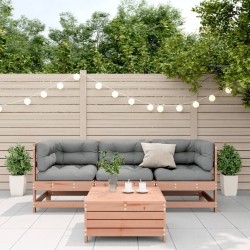 Salon de jardin 4 pcs avec coussins bois massif douglas 510267510267
