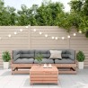 Salon de jardin 4 pcs avec coussins bois massif douglas 510267510267