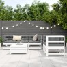 Salon de jardin 6 pcs blanc bois de pin massif 510268510268