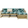 Salon de jardin 4 pcs bois de pin imprégné 510271510271