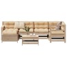 Salon de jardin 7 pcs bois de pin massif 510273510273