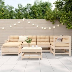 Salon de jardin 7 pcs bois de pin massif 510273510273