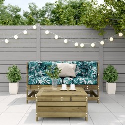 Salon de jardin 3 pcs avec coussins bois de pin imprégné 510279510279