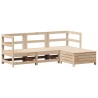 Salon de jardin 4 pcs bois massif de pin 510283510283